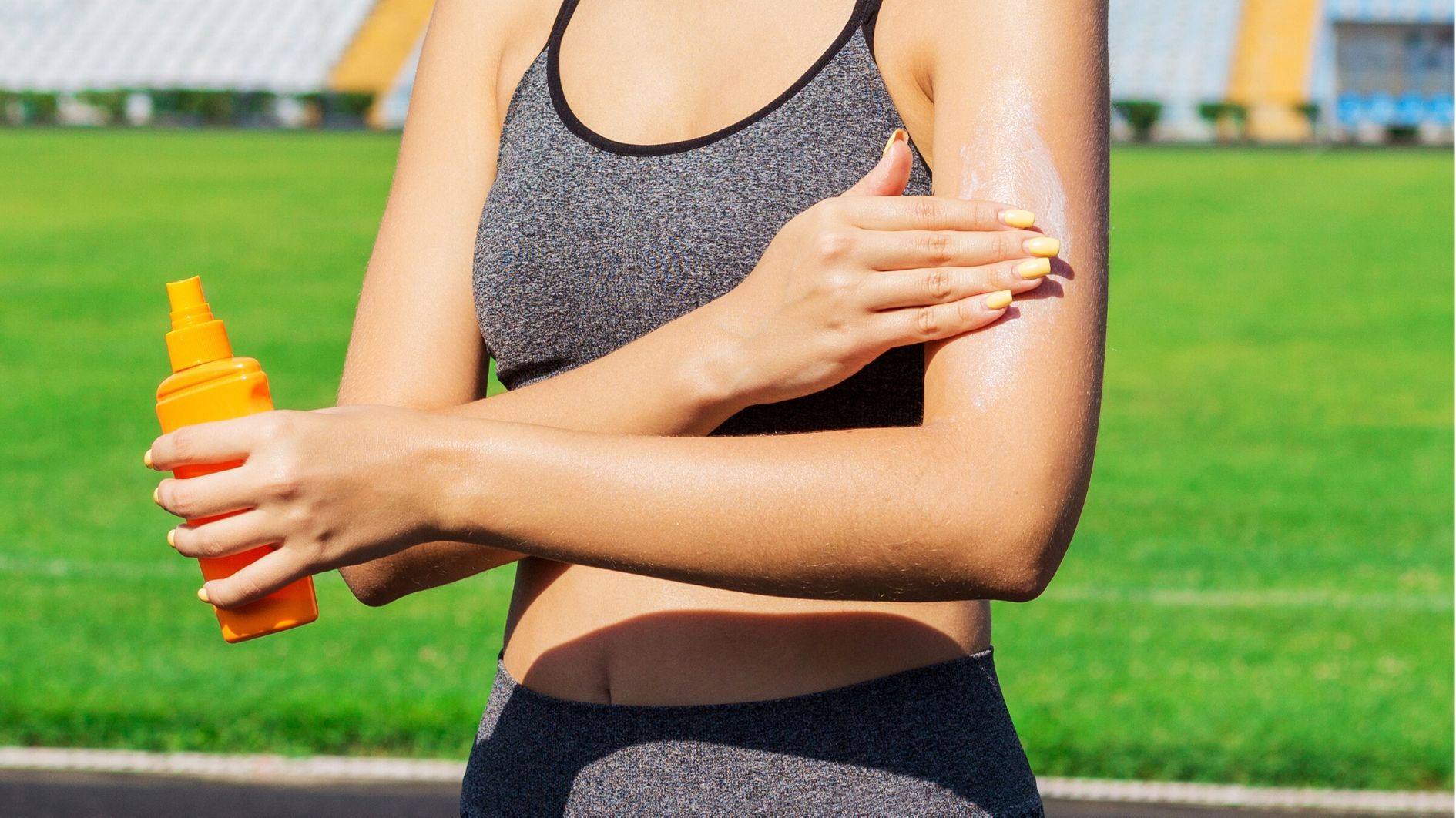 spf protecting skin against uv and sunbathing